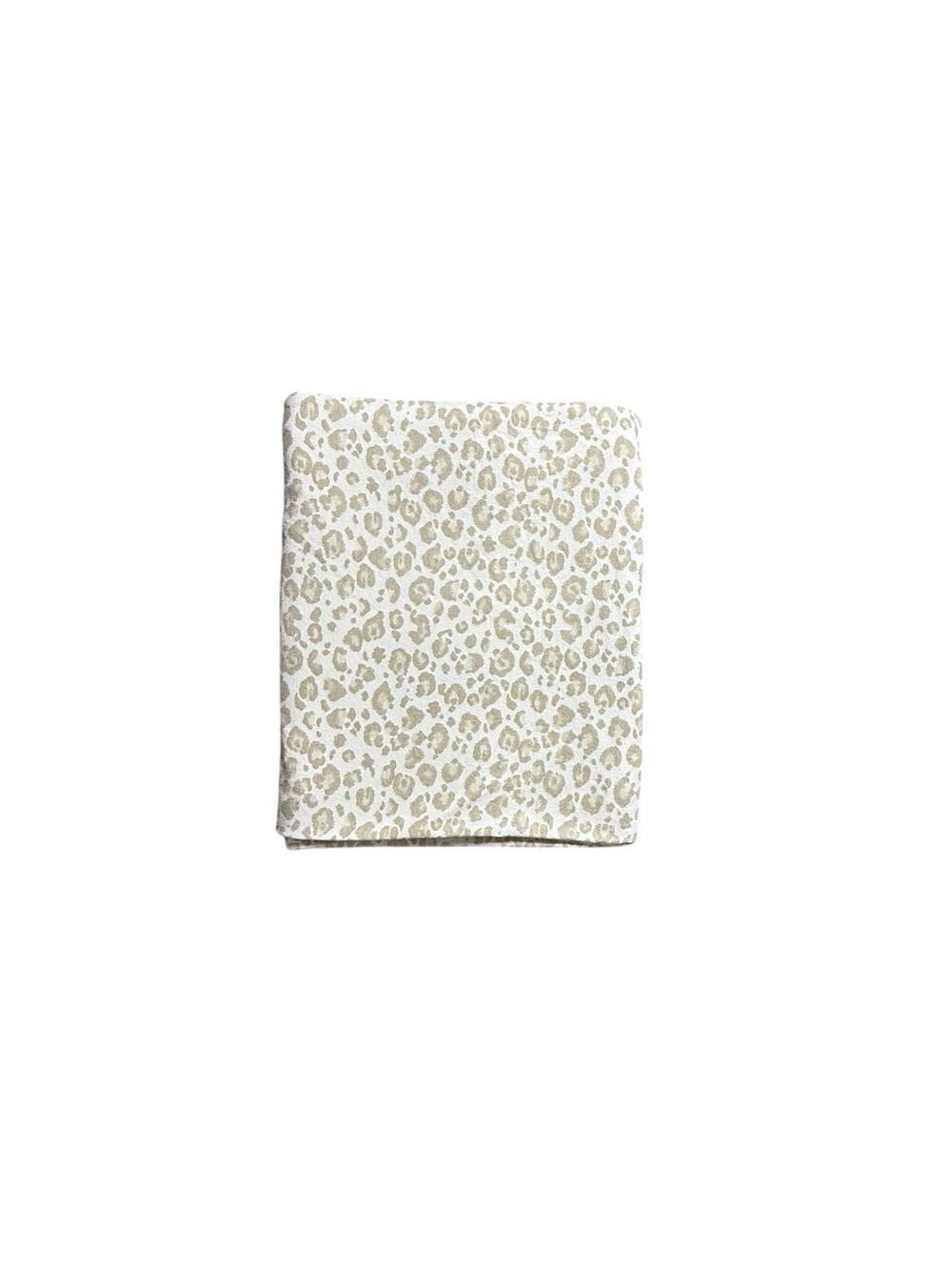 Ballard Designs Discontinued Leopard Print Flannel Duvet Cover King Cotton